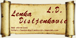 Lenka Dišljenković vizit kartica